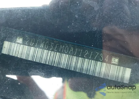 2010 Chevrolet Impala Ltz из США, поврежденный, VIN 2G1WC5EM0A1121734